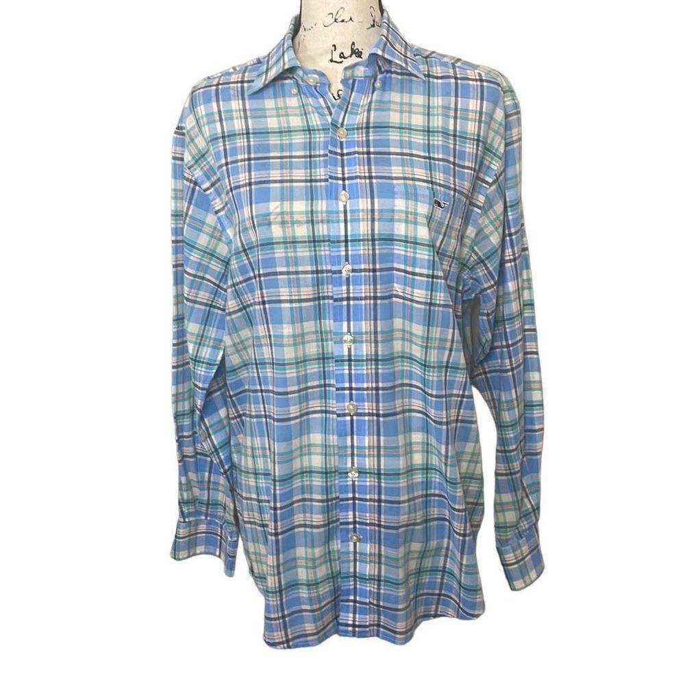 Vineyard Vines Classic fit tucker‎ shirt 100% cotton, Size Medium